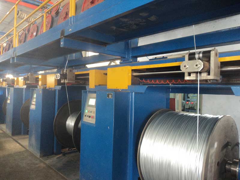 橋梁纜索熱鍍鋅鋼絲生產(chǎn)線